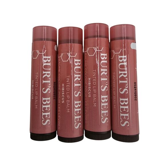 Burt's Bees Other - 4X Burt's Bees Tinted Lip Balm 0.15 oz Each Sealed Hibiscus
